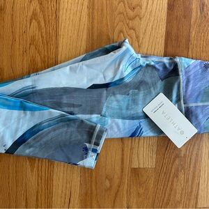 Athleta Elation 7/8 Tight in Blue and Gray